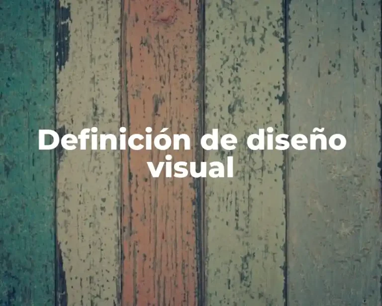 Definición de diseño visual