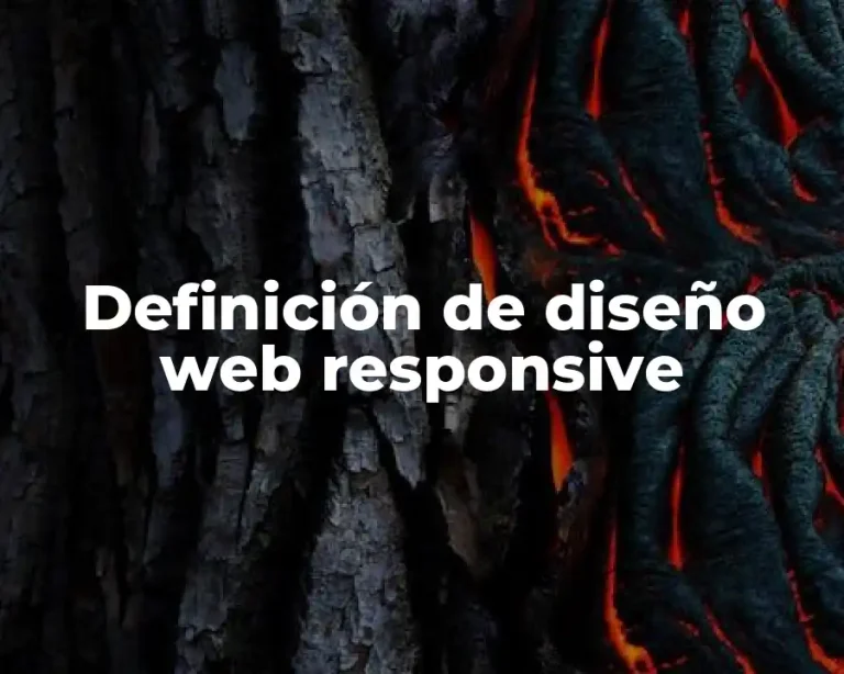 Definición de diseño web responsive