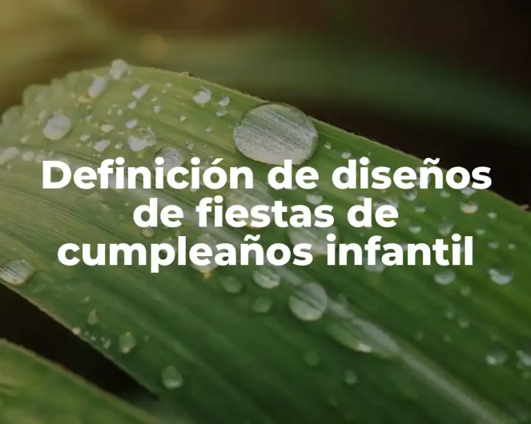 Definición de diseños de fiestas de cumpleaños infantil