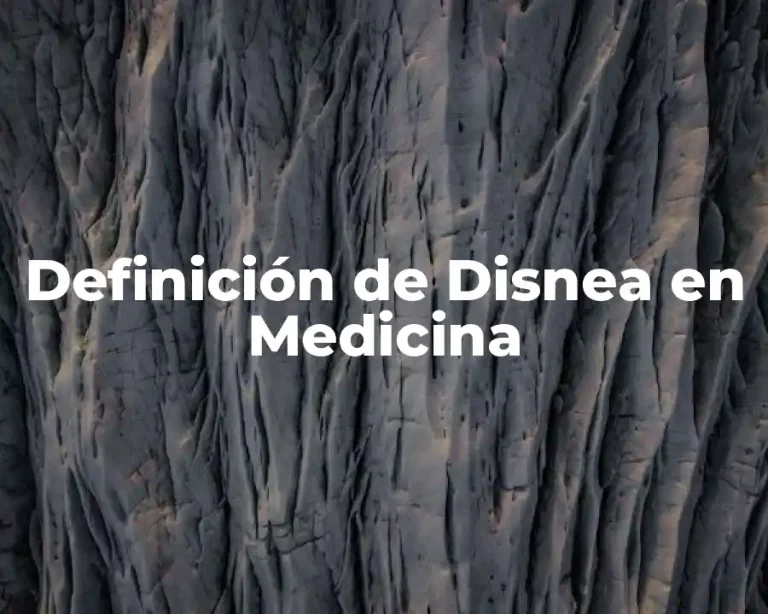 Definición de Disnea en Medicina