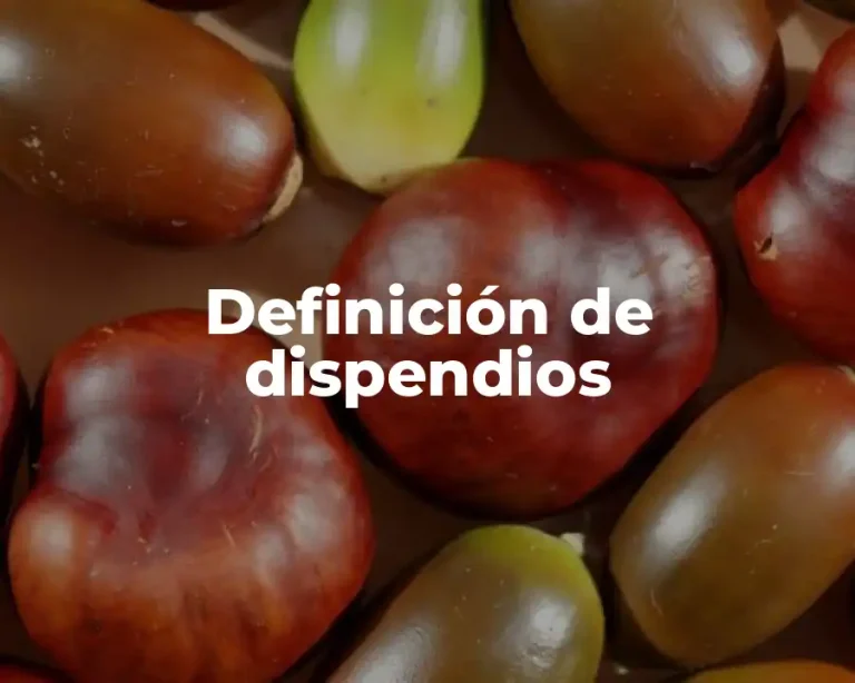 Definición de dispendios