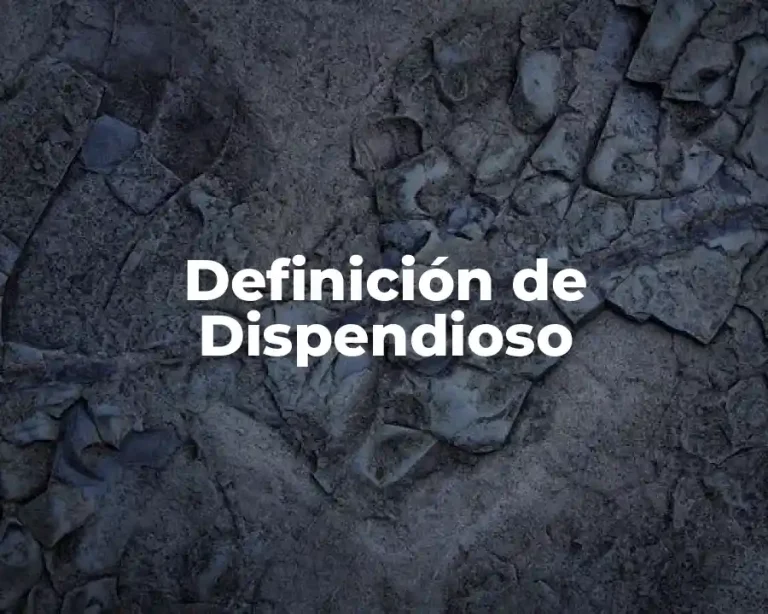 Definición de Dispendioso