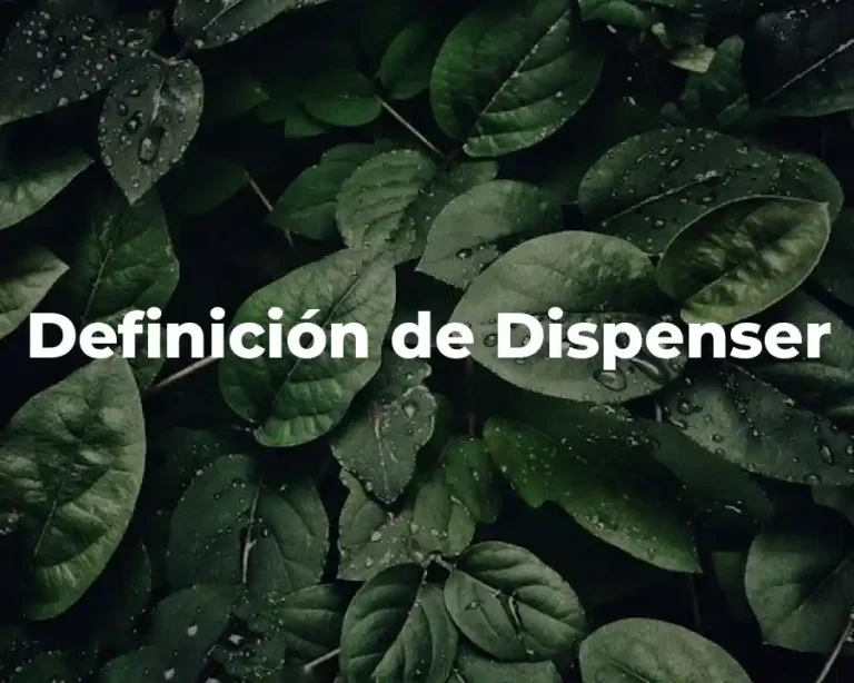 Definición de Dispenser