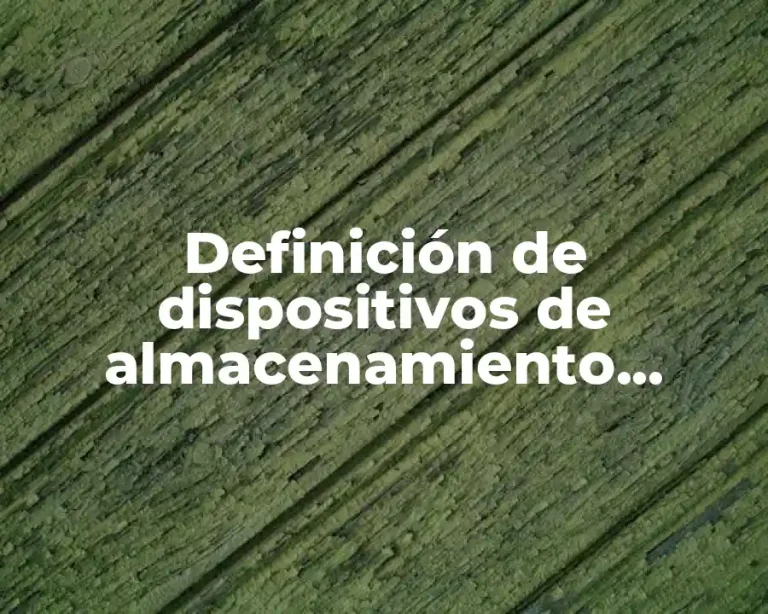 Definición de dispositivos de almacenamiento primario