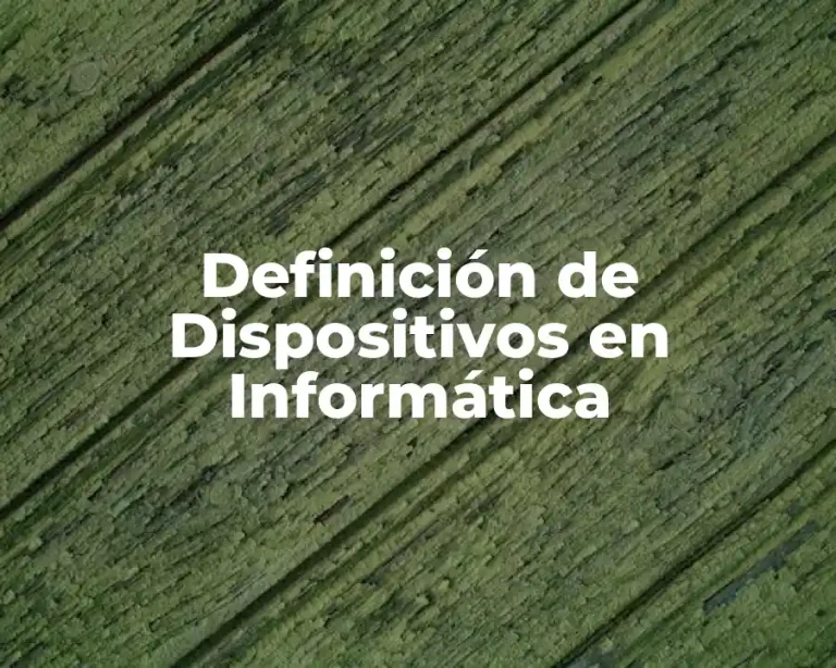 Definición de Dispositivos en Informática