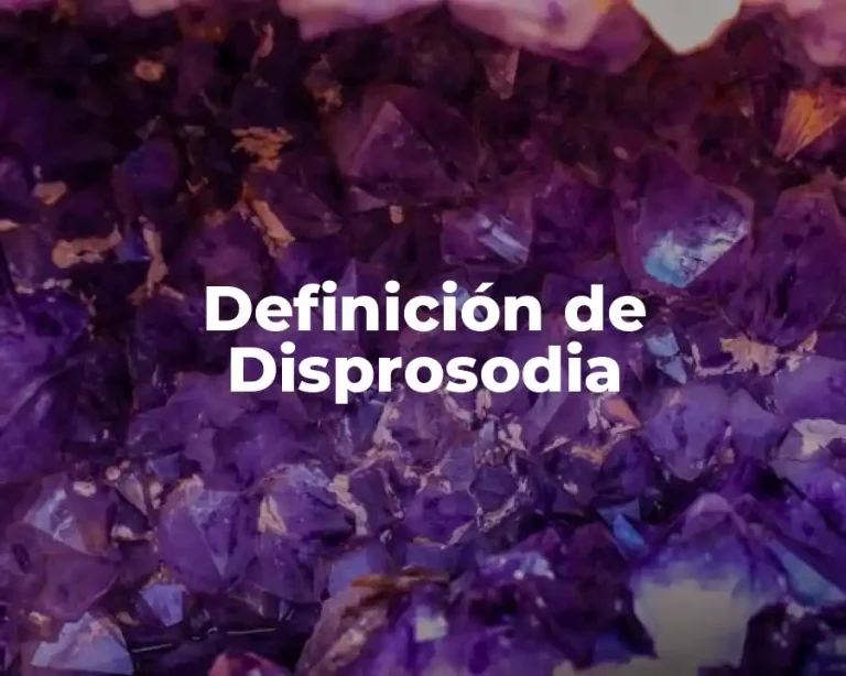 Definición de Disprosodia