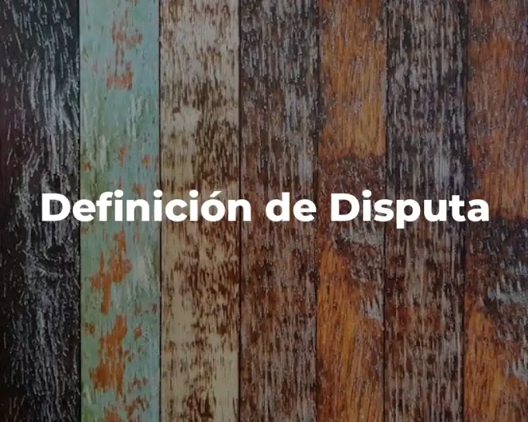 Definición de Disputa