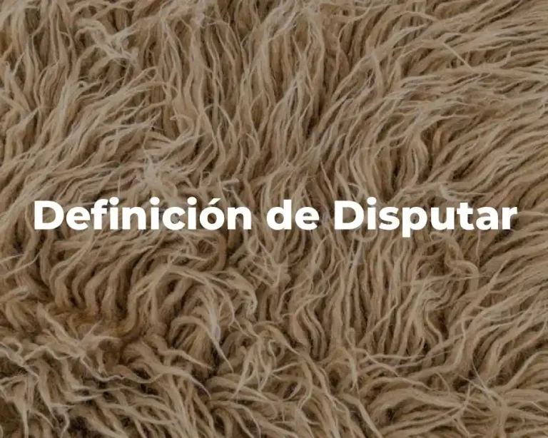 Definición de Disputar