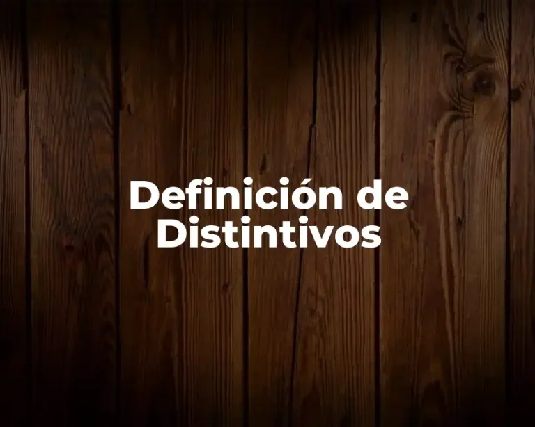 Definición de Distintivos