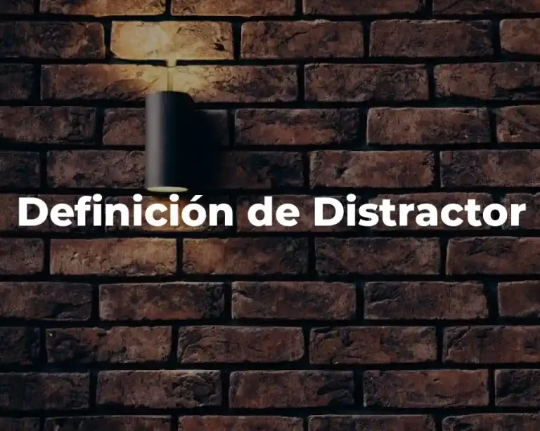 Definición de Distractor