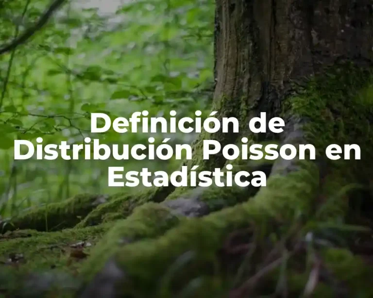 Definición de Distribución Poisson en Estadística
