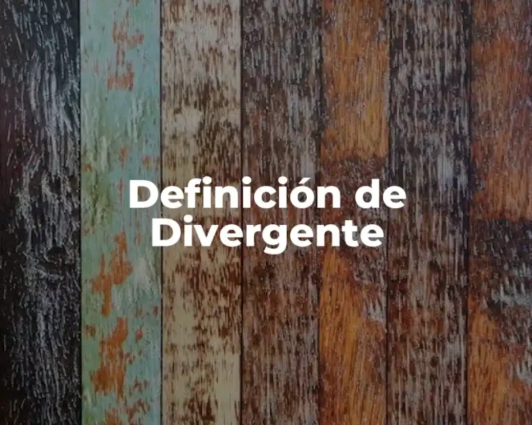 Definición de Divergente