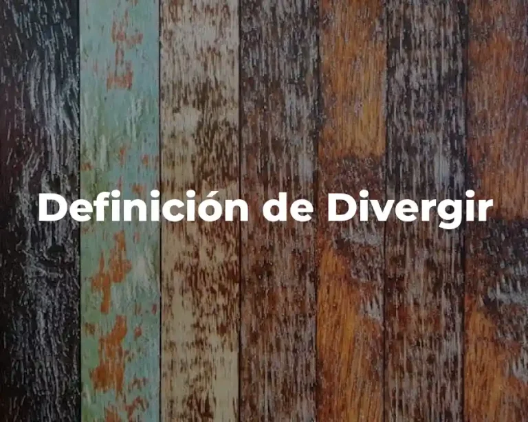 Definición de Divergir