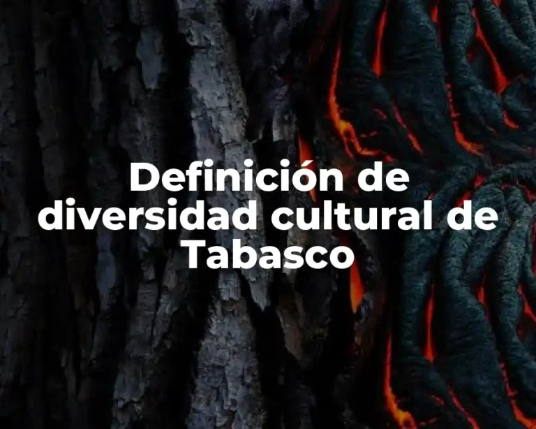Definición de diversidad cultural de Tabasco