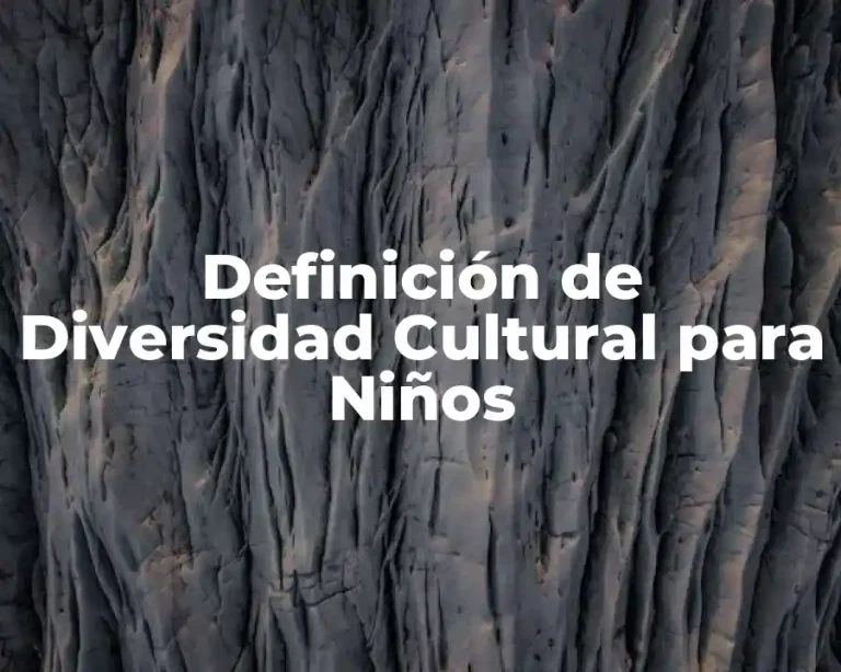 Definición de Diversidad Cultural para Niños