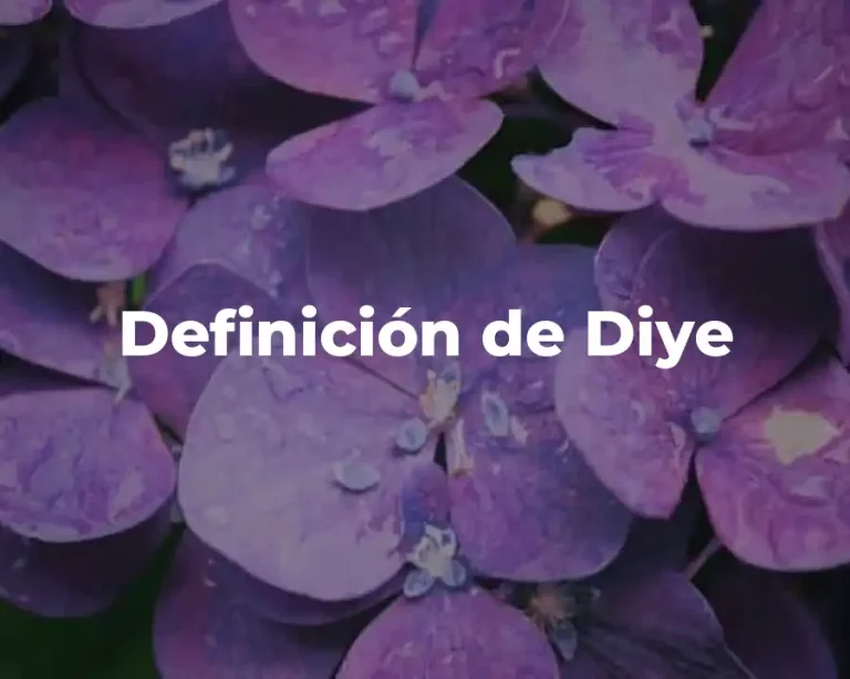 Definición de Diye