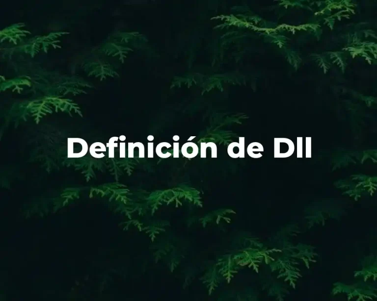 Definición de Dll