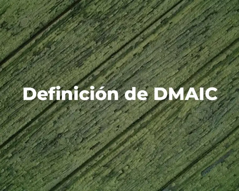 Definición de DMAIC