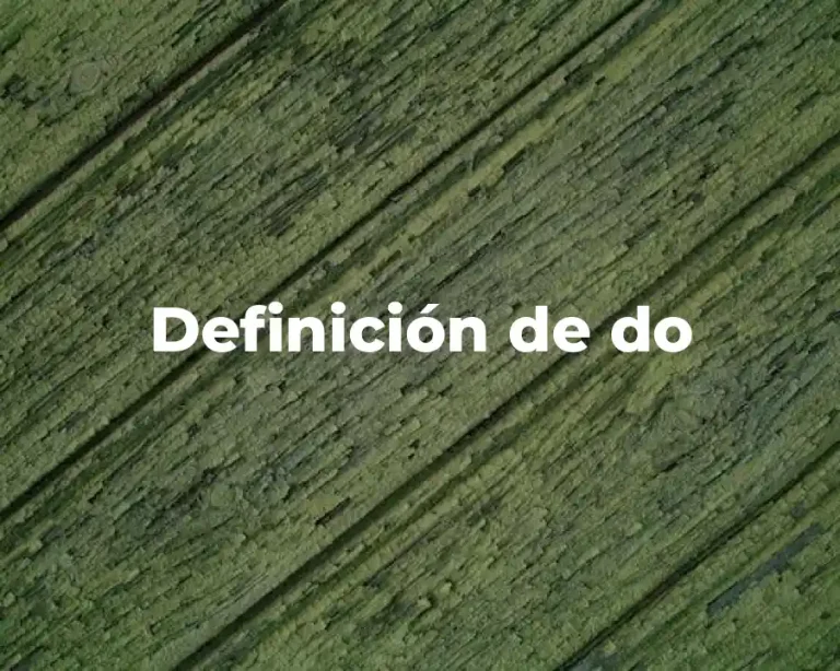 Definición de do