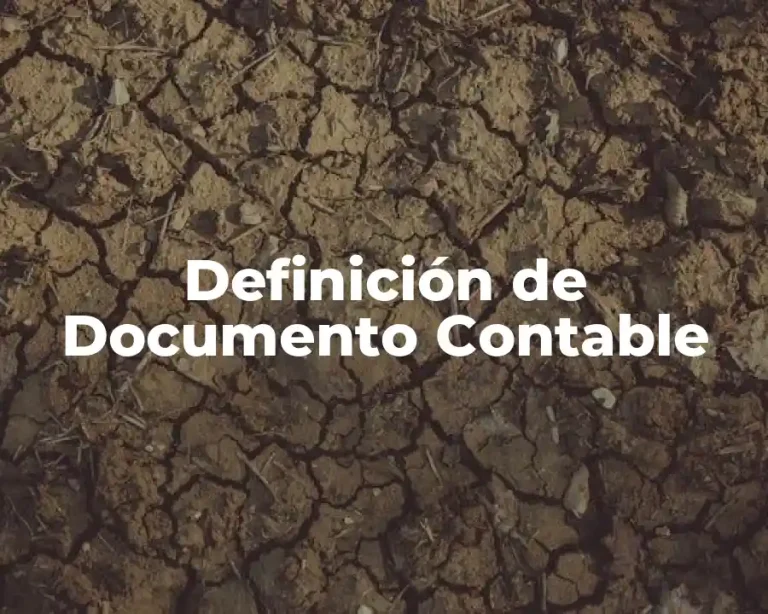 Definición de Documento Contable