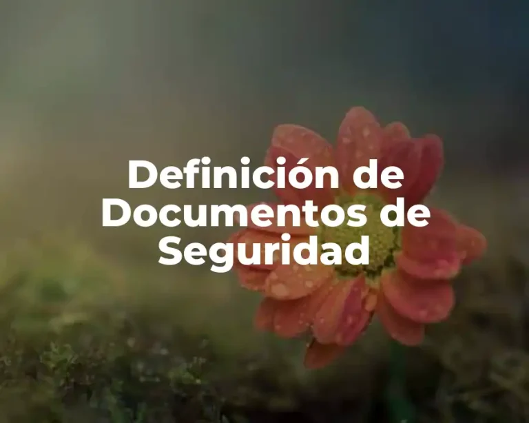 Definición de Documentos de Seguridad