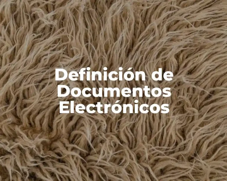 Definición de Documentos Electrónicos