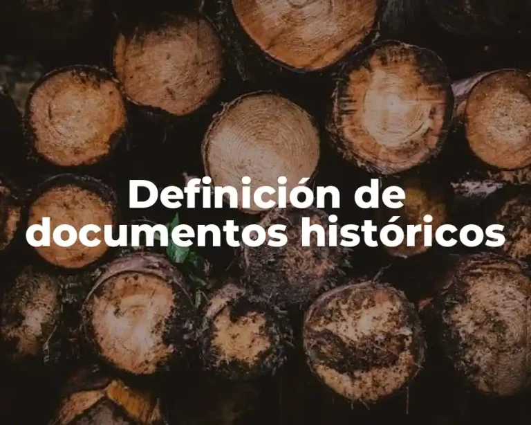 Definición de documentos históricos
