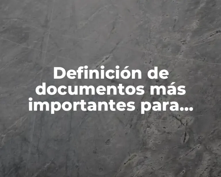 Definición de documentos más importantes para comprar en el extranjero