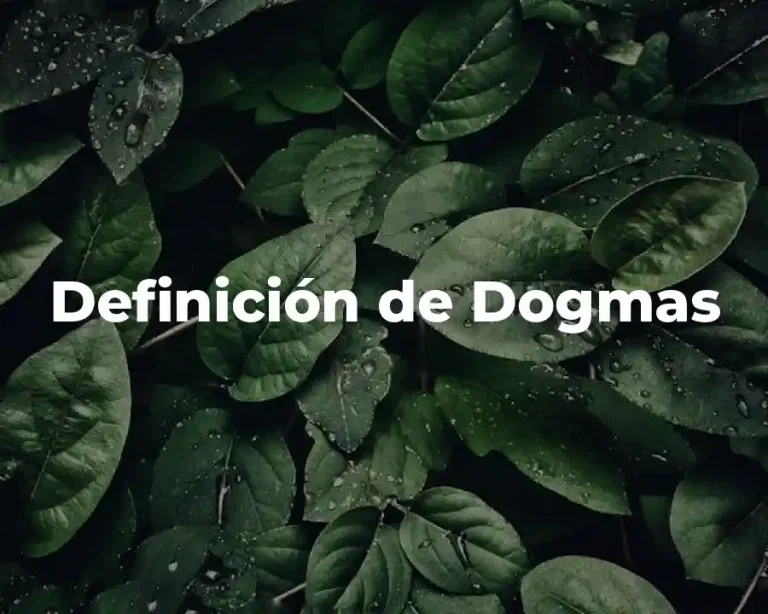 Definición de Dogmas