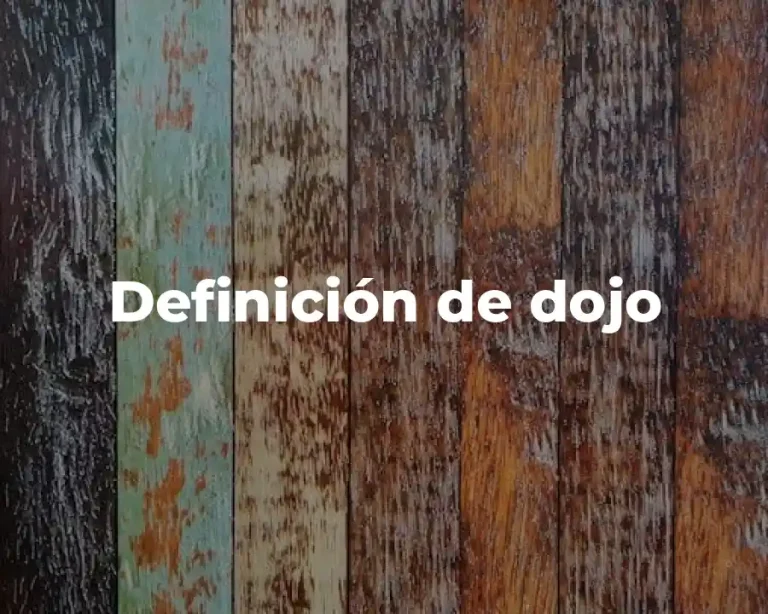 Definición de dojo