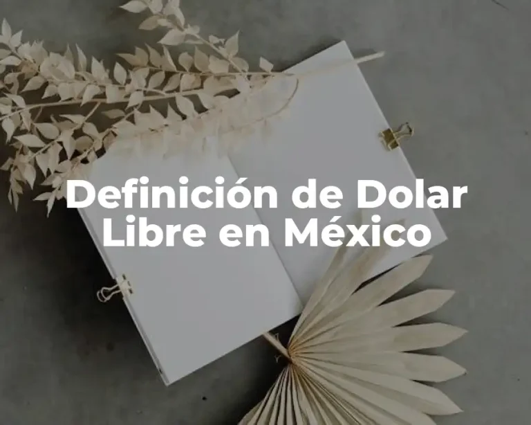 Definición de Dolar Libre en México