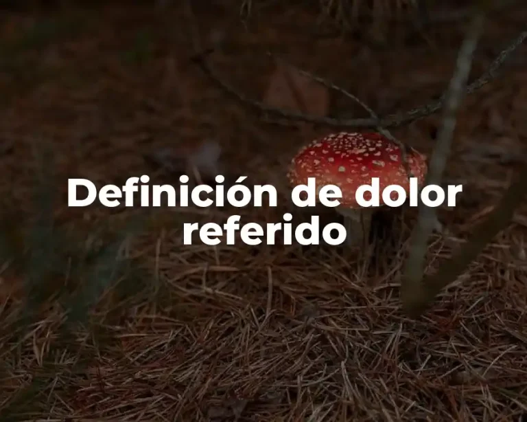 Definición de dolor referido