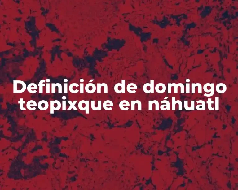 Definición de domingo teopixque en náhuatl