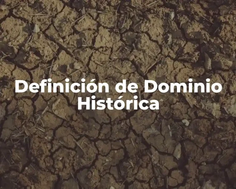 Definición de Dominio Histórica