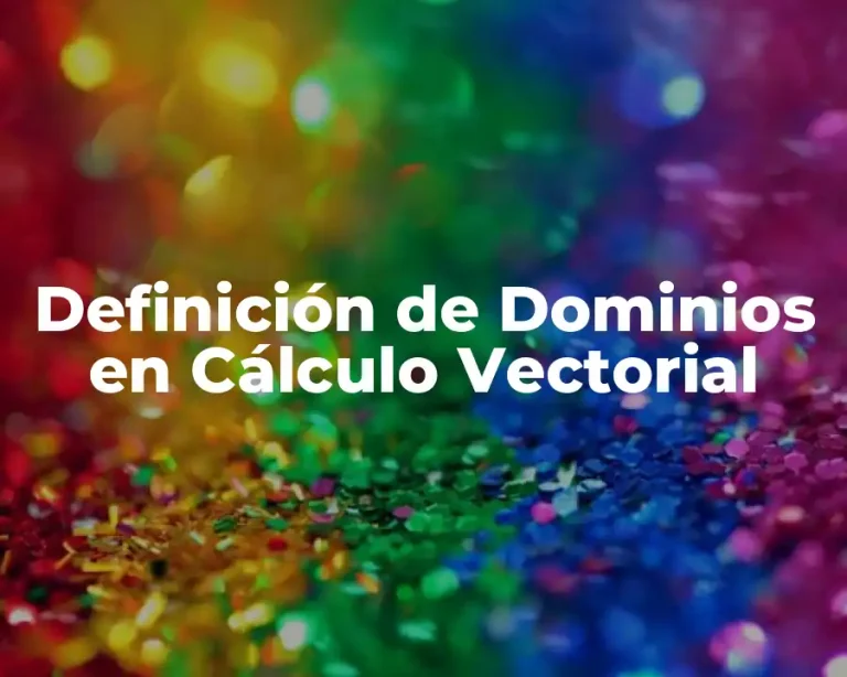 Definición de Dominios en Cálculo Vectorial