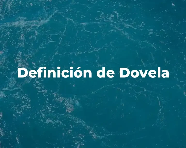 Definición de Dovela