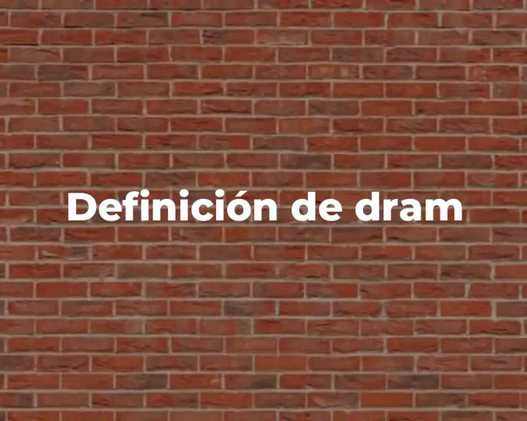 Definición de dram