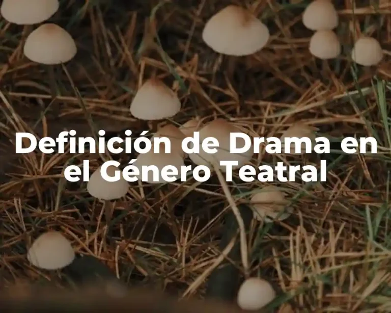 Definición de Drama en el Género Teatral