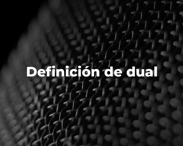 Definición de dual