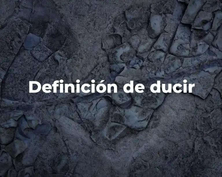 Definición de ducir