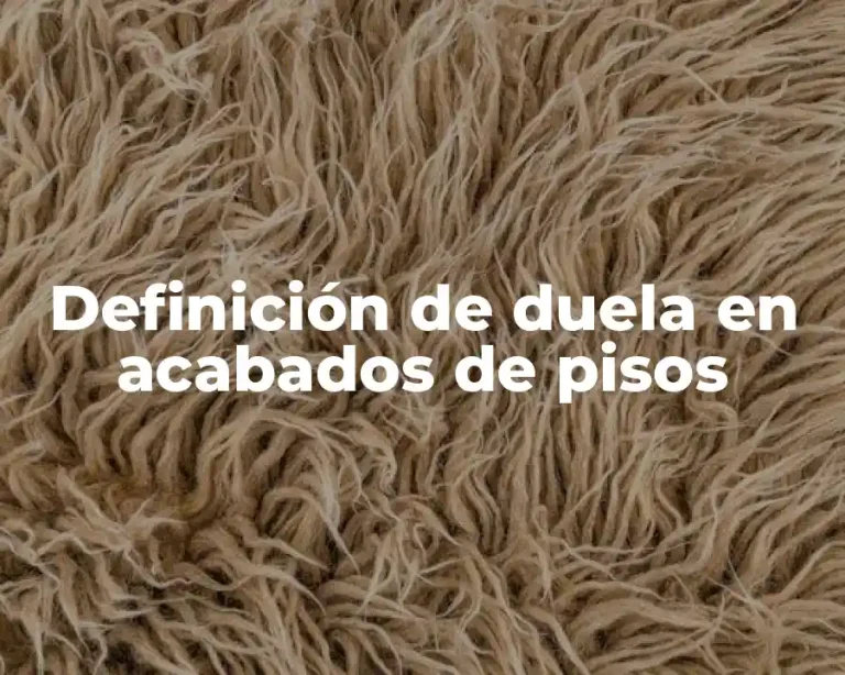 Definición de duela en acabados de pisos