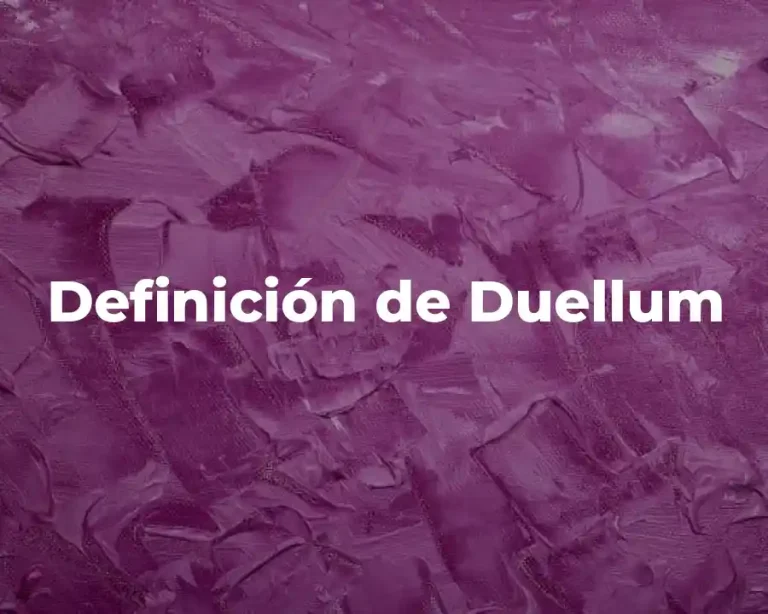 Definición de Duellum