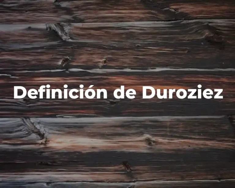 Definición de Duroziez