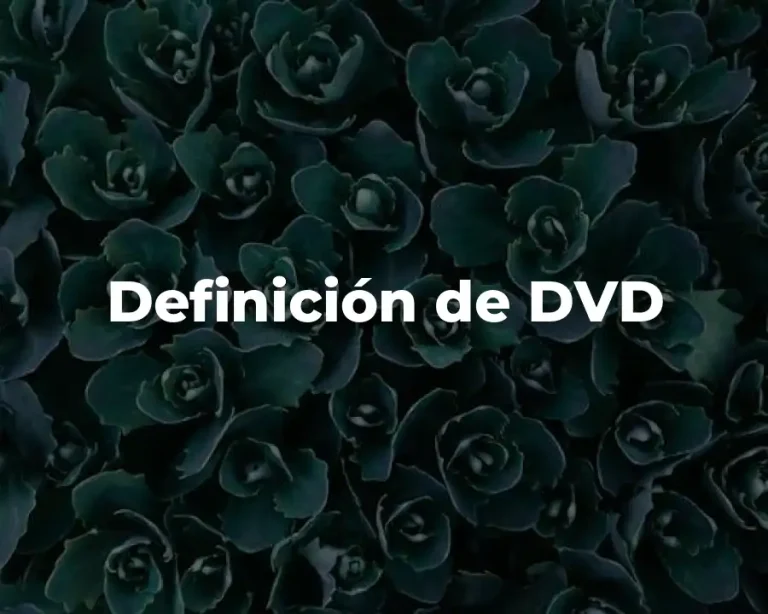 Definición de DVD