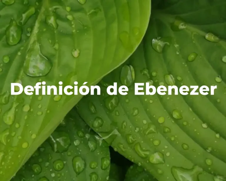Definición de Ebenezer