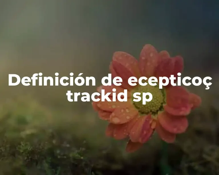 Definición de ecepticoç trackid sp