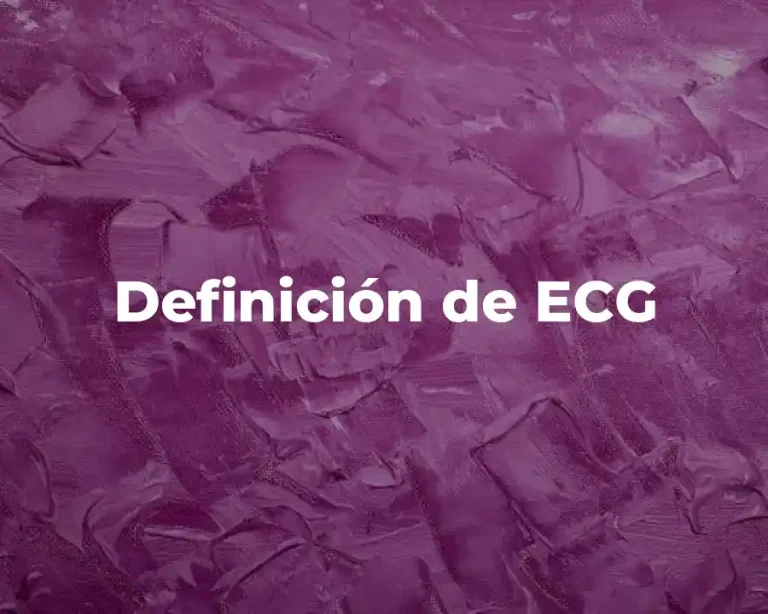 Definición de ECG