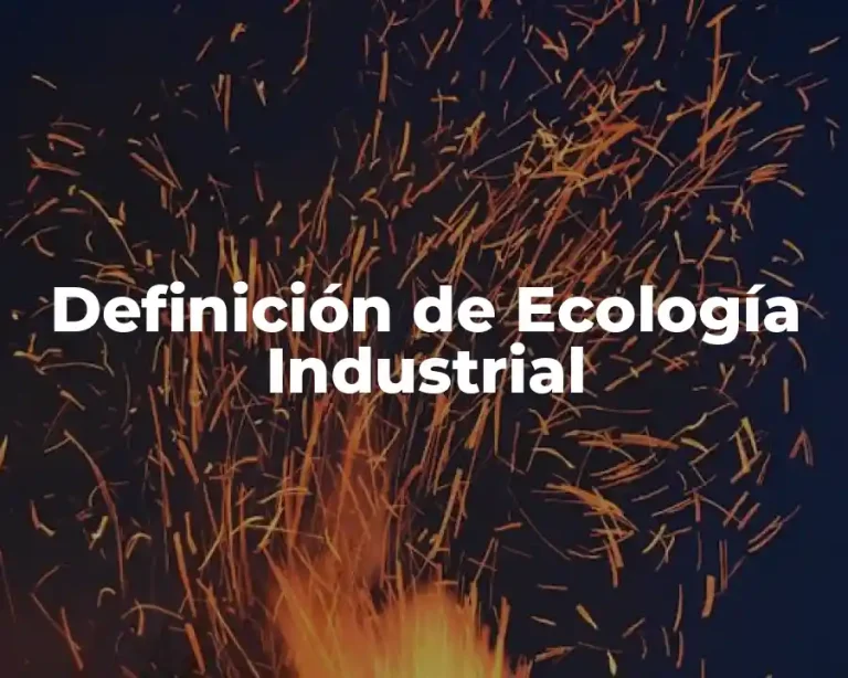 Definición de Ecología Industrial