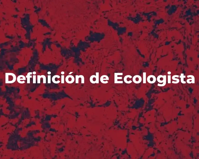 Definición de Ecologista