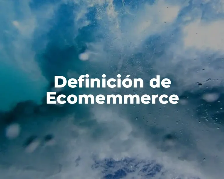 Definición de Ecomemmerce
